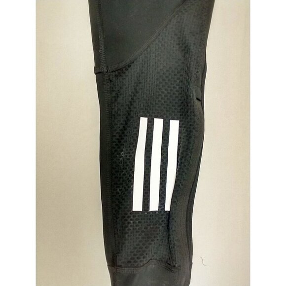 Adidas Running Women’s XS Black Climacool Legging Pants Mesh Ankle Zip - Picture 15 of 15